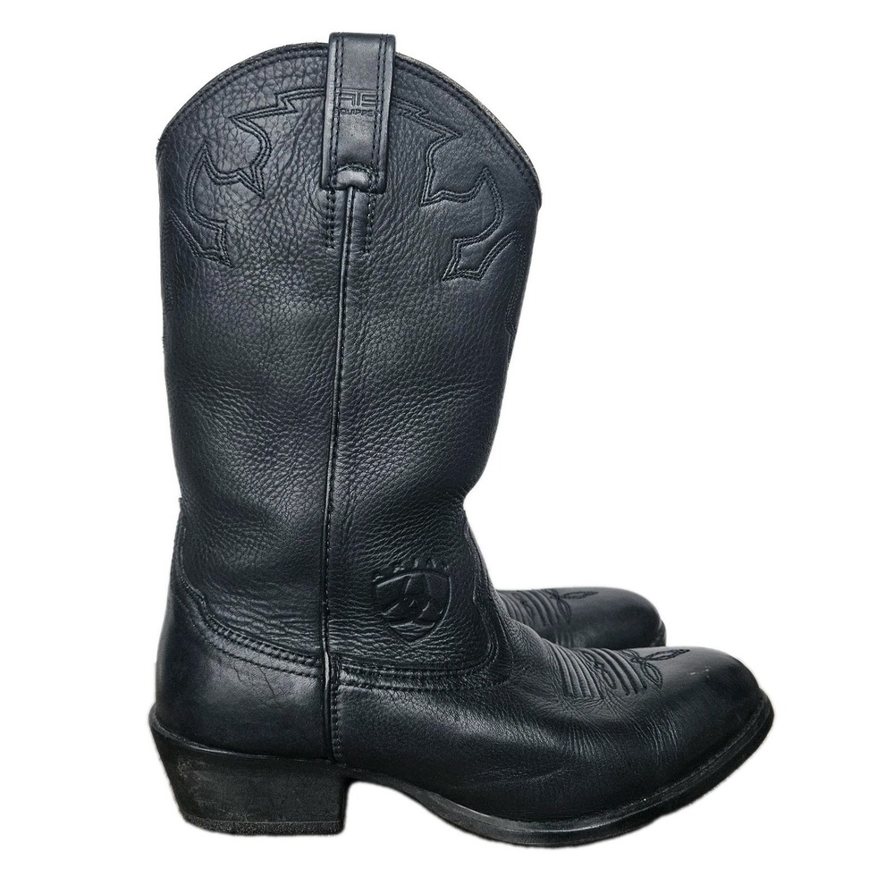 Ariat Boots Mens 8 Black A2-Stampede Western Cowboy Leather ATS 34226